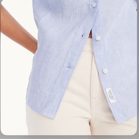 NWT JCREW Slim-fit Baird McNutt Irish linen shirt - Picture 4 of 5